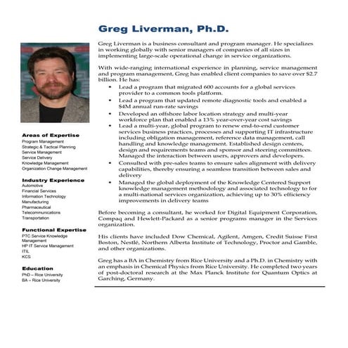 Greg Liverman Bio 140815