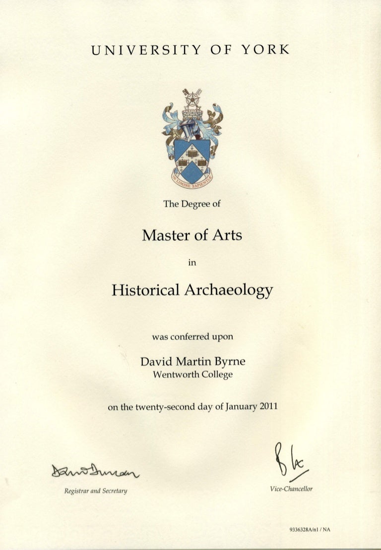 University of York Degree