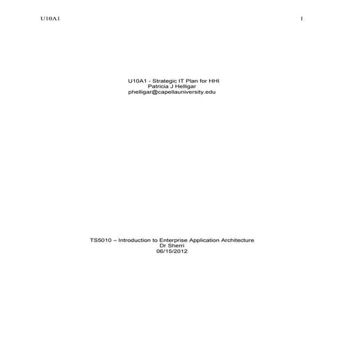 HIGH LEVEL WEBSITE DESIGN HHI STRATEGIC IT PLAN