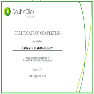 DoubleClick Search Fundamentals Certificate | PDF