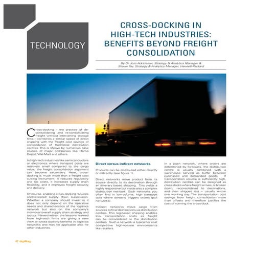 Cross docking in the High Tech Sector