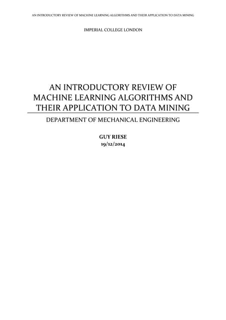 Guy Riese Literature Review