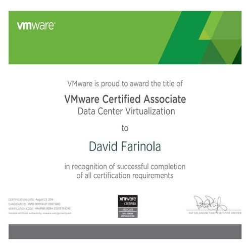 VCA DC Virtualization