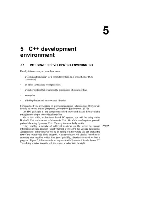 C5 c++ development environment