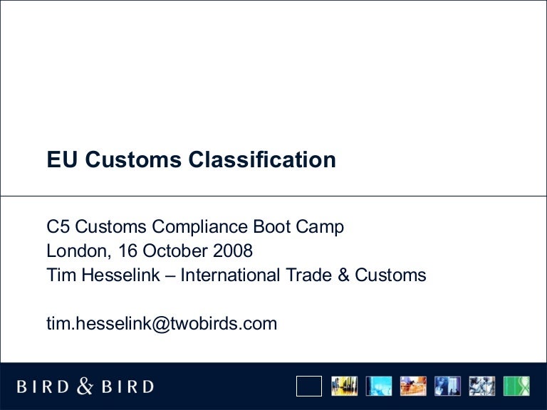 Customs Classification