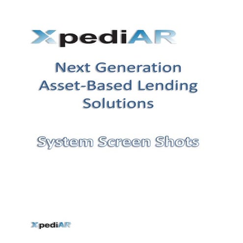XpediAR Borrower and Lender Tabs