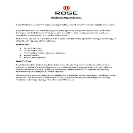 Residential Property Services