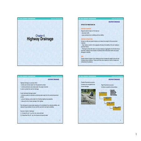 Chapter 4: Highway Drainage (Universiti Tun Hussein Onn Malaysia)