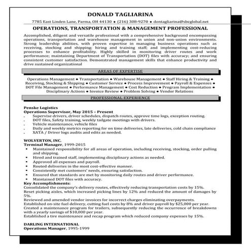 Torrence Resume 16 | DOCX