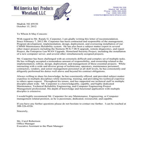 Carol Robertson- Carpenter 10-15-12