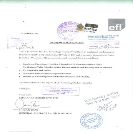 service letter | PDF