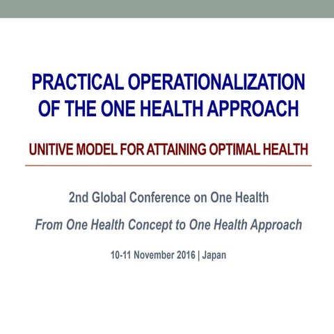 Practical Operationalization_One Health_WVA_2017