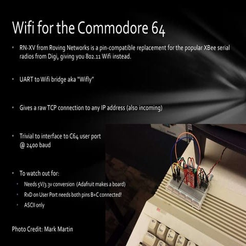 Wifi For the Commodore 64 (ECCC 2013)