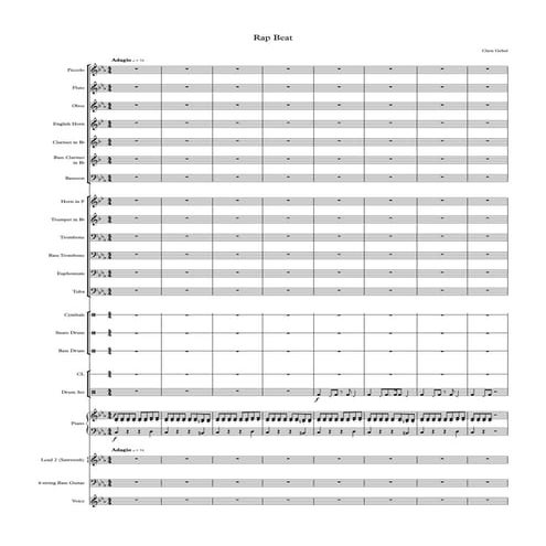 Rap Beat - Full Score | PDF