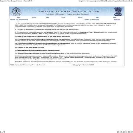 SERVICE TAX ST-2 | PDF
