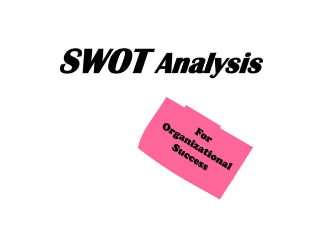 swot analysis
