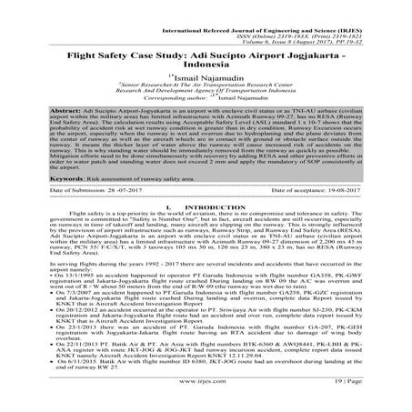 Flight Safety Case Study: Adi Sucipto Airport Jogjakarta - Indonesia