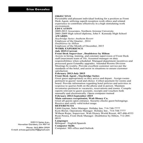David Bell Resume