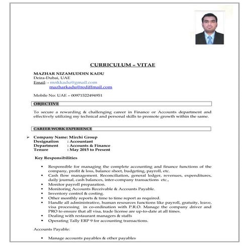 Mazhar Resume