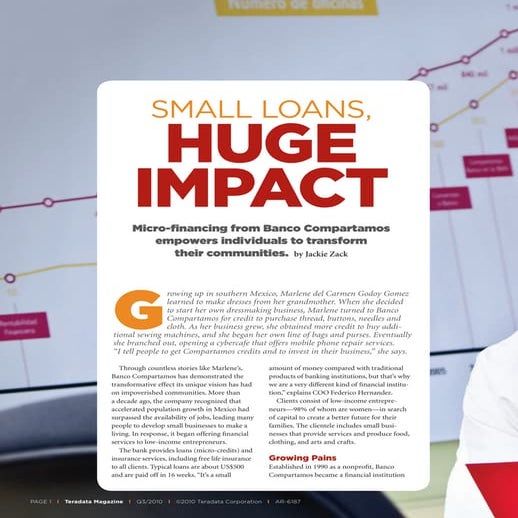 Teradata Compartamos snapshot