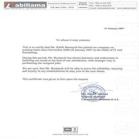 CCC Attestation | PDF