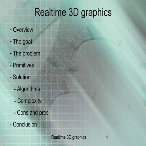 3D Graphics | PPT
