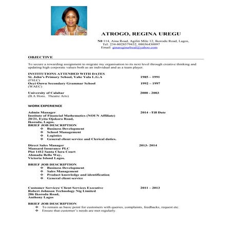 CV update | DOCX
