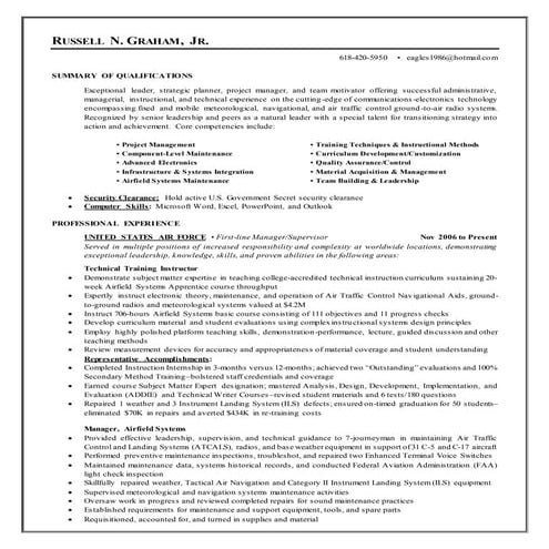 GrahamRussellNStandardResume2017