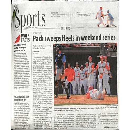 Pack Sweeps Heels in Weekend Series | PDF