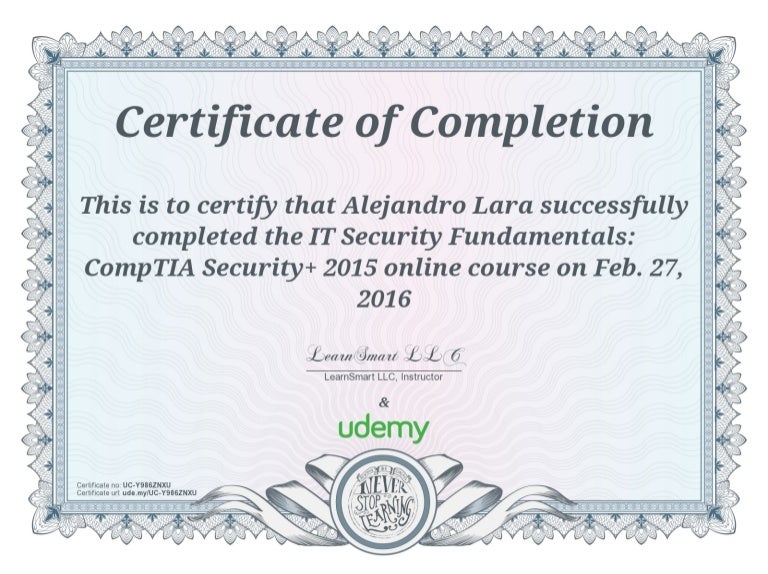 Security + Cert