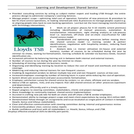 Learning and Development Shared Service | DOCX