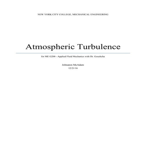Atmospheric Turbulence PDF