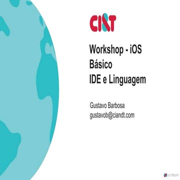 Workshop - IDE / Linguagem | PPTX