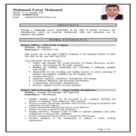 cv mahmoud | PDF
