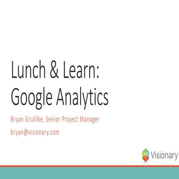 Visionary - Google Analytics
