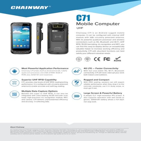 C71 RFID Reader Deployed by Chainway for Smart Breeding solution | DOCX