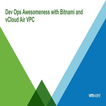 Accelerating DevOps through Bitnami Lunchpad on vCloud Air