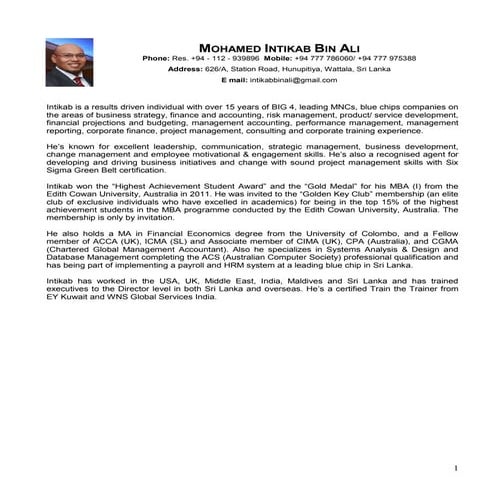 Mohamed Intikab BIn Ali_CV_Training Courses