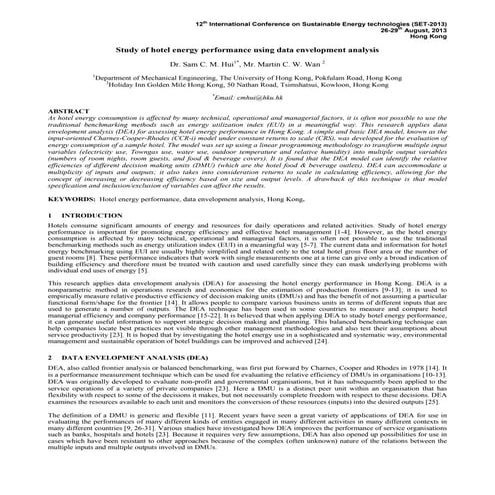 SET2013_Study of hotel performance using data envelopment analysis_26-29 Aug ...