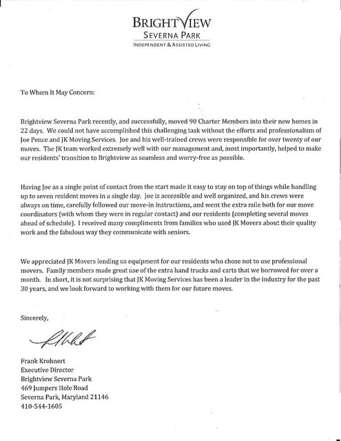 VAVA II Oliver Reference Letter | PDF