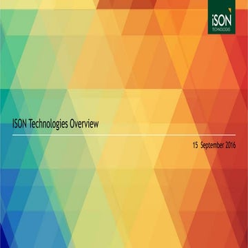 ISON Technologies Overview Presentation