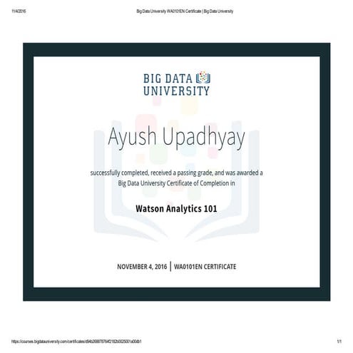 Big Data University WA0101EN Certificate _ Big Data University ayush