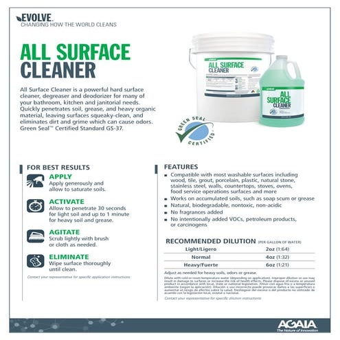 ALL SURFACE CLEANER | PDF