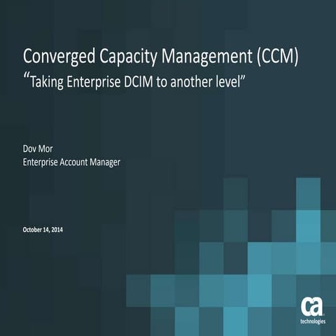 CA Converged Capacity Management
