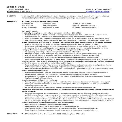 James Davis Resume 2016 | DOCX