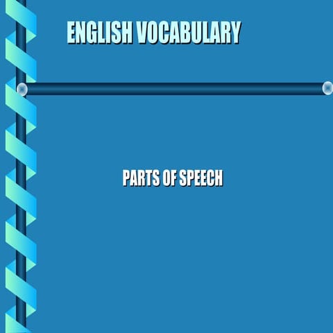PARTS OF SPEECH