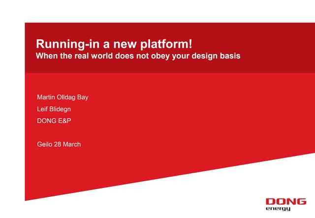 running in a new platform
