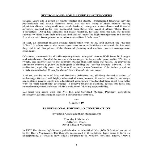 Prof  Portfolio Construction