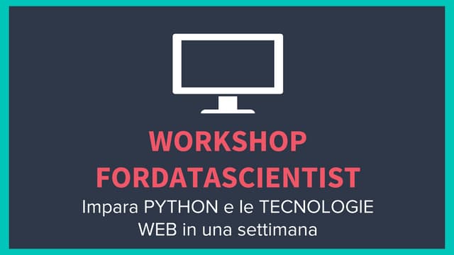 Presentazione Corsi FDS