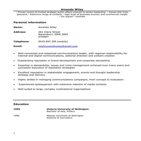 Andrew Russack CV - August 2015 | DOC